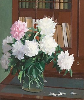 Still Life of Peonies Oil on canvas