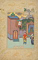 Rüdabə saçlarını Zal üçün aşağı sallayır.Firdovsinin Şahnamə əsəri. Qəzvin, 1590-1600, Chester Beatty kitabxanası, Dublin