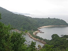 Évolution du tombolo de Ma Shi Chau