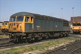 BR 56008 la depoul Saltley din Birmingham, 19 mai 1986