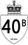 Highway 40B marker