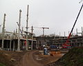 Baustelle der Color-Line-Arena am 25. Oktober 2001