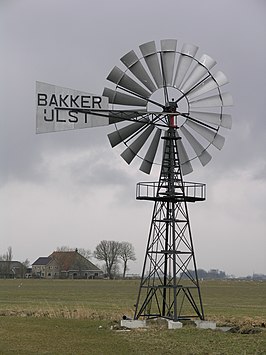 De windmotor van Hartwerd in 2006