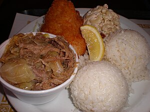 Plate Lunch mit Meeresfrüchten