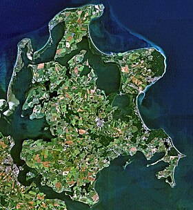 Image satellite de Rügen.