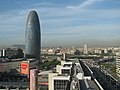 Torre Agbar e Plaça de les Glòries Catalanes (25 de abril de 2008)