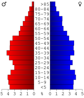 Bevolkingspiramide Clinch County