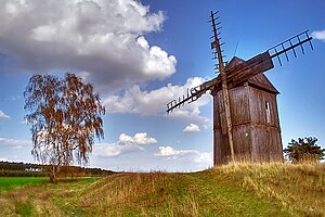 Nova Solas apriņķa ainava (Vējdzirnavas Nova Solas lauku gminas Lubeņcinā)