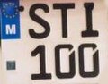 Motorcycle plate