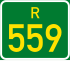 Streeksroete R559 shield