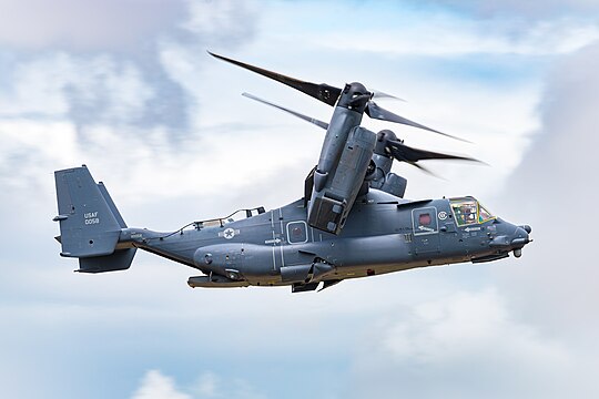 Bell-Boeing CV-22B Osprey of the United States Air Force (reg. 11-0058) at the Royal International Air Tattoo 2023.