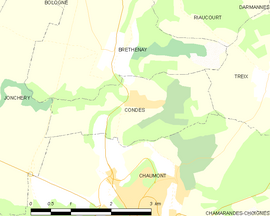 Mapa obce Condes