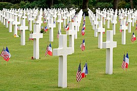 The Normandy American Cemetery and Memorial near Colleville-sur-Mer