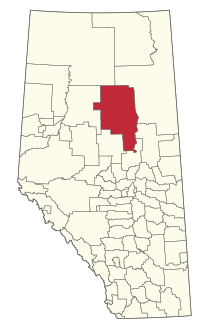 Location within Alberta