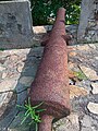 Cannon in Fort Gross Fredericksburg at Princess town in the Western Region of Ghana