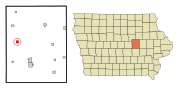 Thumbnail for File:Tama County Iowa Incorporated and Unincorporated areas Garwin Highlighted.svg