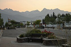 Looking West on 5th Ave downtown Valemount, BC