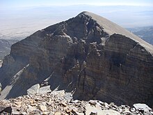 Vilerio kalnas, viena iš aukščiausių viršūnių visoje Nevadoje, JAV