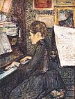 Mademoiselle Dihau au piano (Toulouse-Lautrec) (Musée Toulouse-Lautrec, 1890)