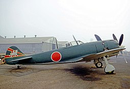 Nakajima Ki-84 Hayate Yhdysvalloissa lentonäytöksessä vuonna 1970