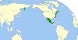 Área de distribución de Alosa sapidissima