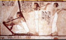 Ancient Egyptians playing music