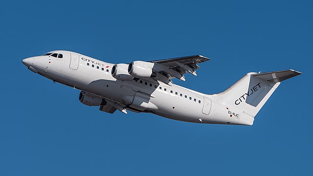 CityJet British Aerospace Avro 146-RJ85 (reg. EI-RJC, msn E2333) at Munich Airport