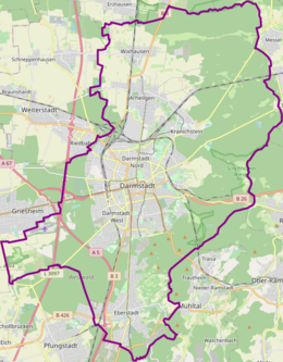 Mappa di localizzazione: Darmstadt