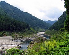 中流部分 和歌山県北山村