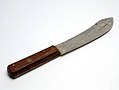 Machete with wooden handle