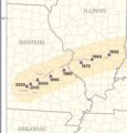 Image 7The population center for the United States has been in Missouri since 1980. As of 2020, it is near Interstate 44 in Missouri as it approaches Springfield. (from Missouri)