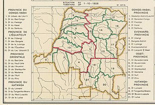 1926 provinces and districts. Ubangi above Bangala in the northwest.