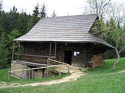 House in the open-air museum of Kysuce village