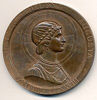 Médaille à l'effigie de Sainte Hélène, 1946, bronze 59mm