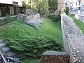 Resti delle mura romane in Piazza Cavour