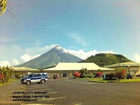 Mount Mayon from Legaspi airport