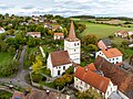 * Nomination St. Michael's Church in Altershausen, aerial view --Ermell 04:08, 15 October 2024 (UTC) * Promotion  Support Good quality.--Tournasol7 04:13, 15 October 2024 (UTC)