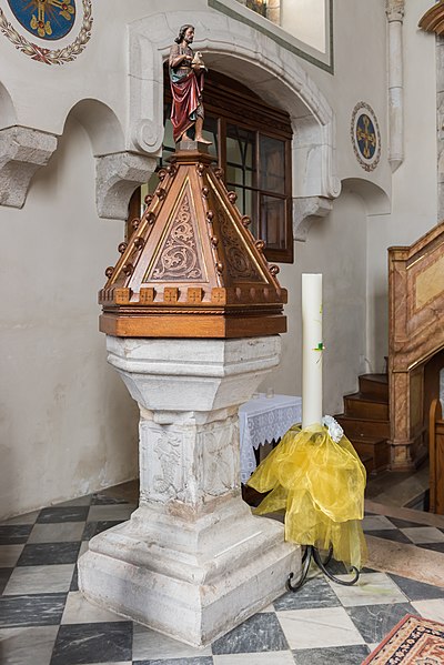 File:Althofen Pfarrkirche hl Thomas von Canterbury Taufbecken 24062015 5241.jpg