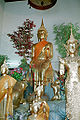 Bild 4: Sitzend, mit Affe und Elefant (Rattanakosin-Stil), Wat Pho, Bangkok