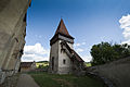 Indoor fortified enclosure with three towers, bastion and gate tower