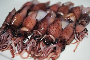 Boiled firefly squid