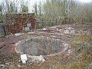 The top of the lime kilns