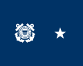 Flag of Rear-Admiral (Lower Half) of the United States Coast Guard.