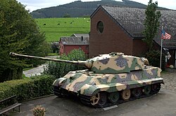 A German Tiger II tank in front of the December 44 Museum.