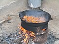 Paloo being made in a kazan