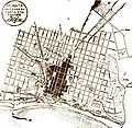 Plan of Fortaleza drawn in 1875 by Adolfo Herbster.