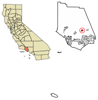 Location of Fillmore in Ventura County, California.