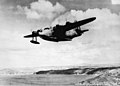 Image 49A No. 10 Squadron Sunderland departing for a patrol over the Atlantic in 1941 (from Military history of Australia during World War II)