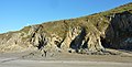 Plomodiern : falaise et grottes entre la plage de Lestrevet et celle de Pors ar Vag 5.