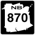 Route 870 marker